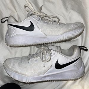 White Nike Volleyball Shoes.